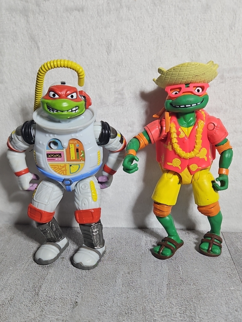 Beach Bum Michelangelo & Astronaut Raphael
